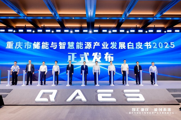 《重慶市儲(chǔ)能與智慧能源產(chǎn)業(yè)發(fā)展白皮書(shū)2025》發(fā)布現(xiàn)場(chǎng)。主辦方供圖