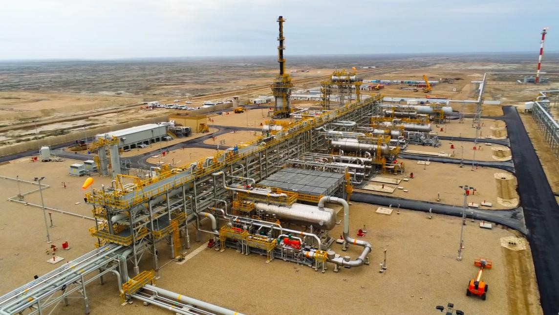圖為西古爾納-1油田項目一景。中國石油（伊拉克）西古爾納公司供圖。