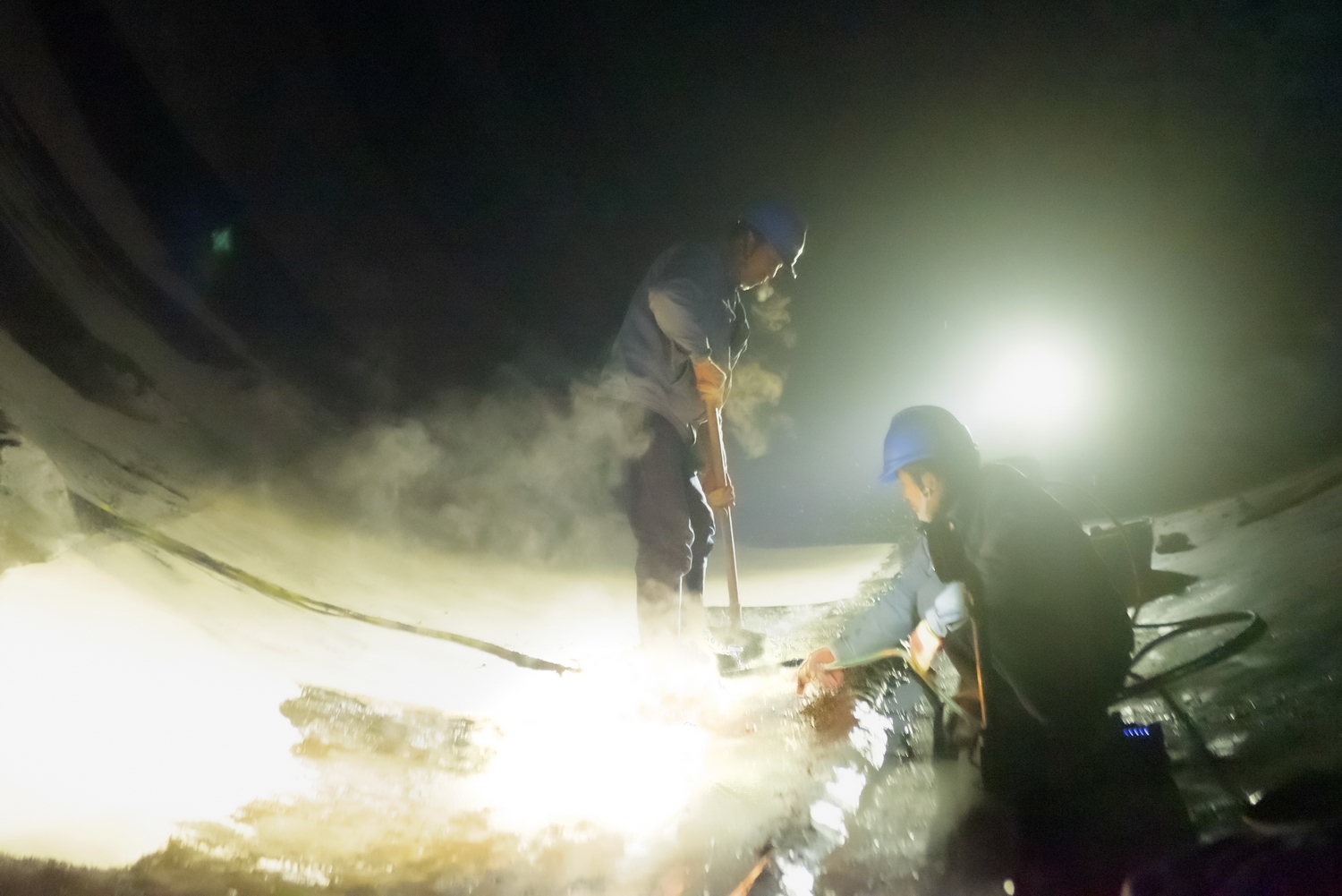 劉家峽水電廠：洮河口排沙洞渠身檢修有序進行<span id=